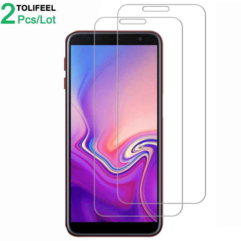 

2Pcs Tempered Glass For Samsung Galaxy J6 2018 Screen Protector 9H 2.5D Phone On Protective Glass For Samsung J6 Plus Glass