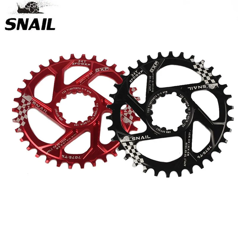 

SNAIL 7075 MTB Bike Crankset 34T Bicycle Chain ring Fit Sram GXP XX1 X9 XO X01 BB30 Chain ring Chainwheel 30T/32T/34T