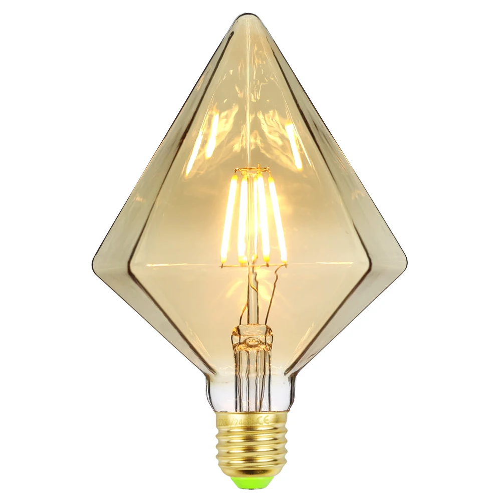 TIANFAN Edison ЛАМПЫ старинная лампочка наконечник Алмазная светодиодная лампа, лампы накаливания 4 Вт 220/240 в E27 декоративная лампа накаливания Энергосбережение