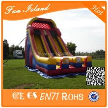 Дешевые Коммерческая гигантские надувные слайд, надувные прыжки слайд для продажи