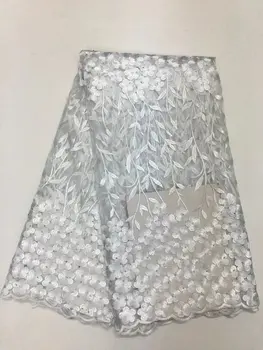 

High Quality African Tulle Lace Fabric 2017 African Mesh Tulle Net Lace Fabric With Beads Polyester Nigerian French Lace j25