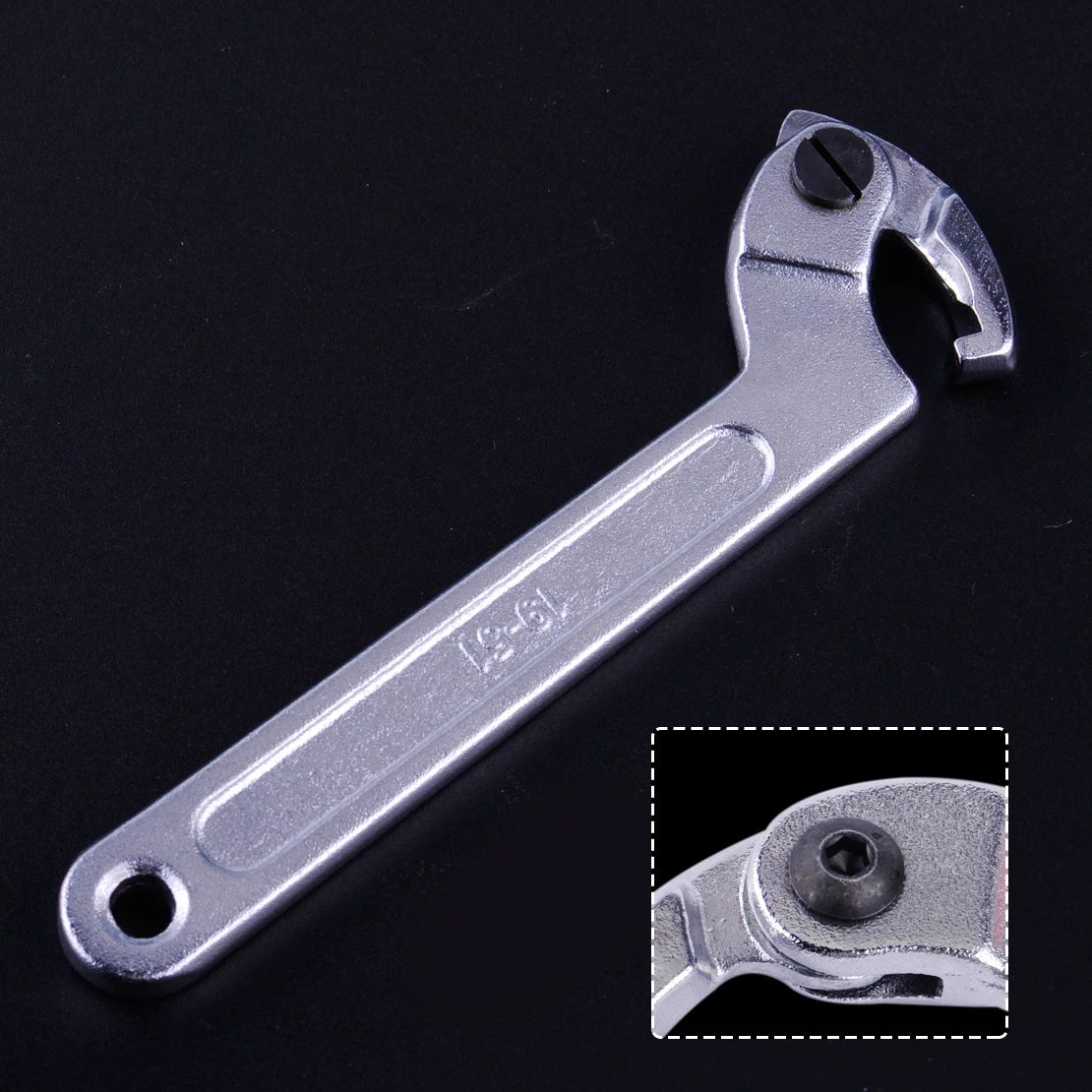 LETAOSK C Spanner Tool Adjustable Hook Wrench 19 51mm 3/4 2" Motorcycle