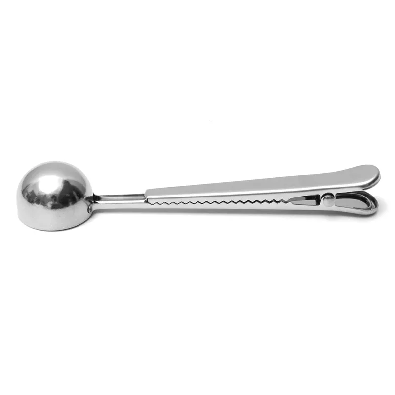 Multifunction Stainless Steel Coffee Scoop With Clip Tea Multifunction Stainless Steel Coffee Scoop With Clip Tea Measuring 1 Cup Ground Spoon D0105 In Scoops From Home