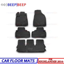 Для Toyota Highlander-автомобильные коврики, автомобильные коврики, водонепроницаемые пылезащитные стильные украшения интерьера