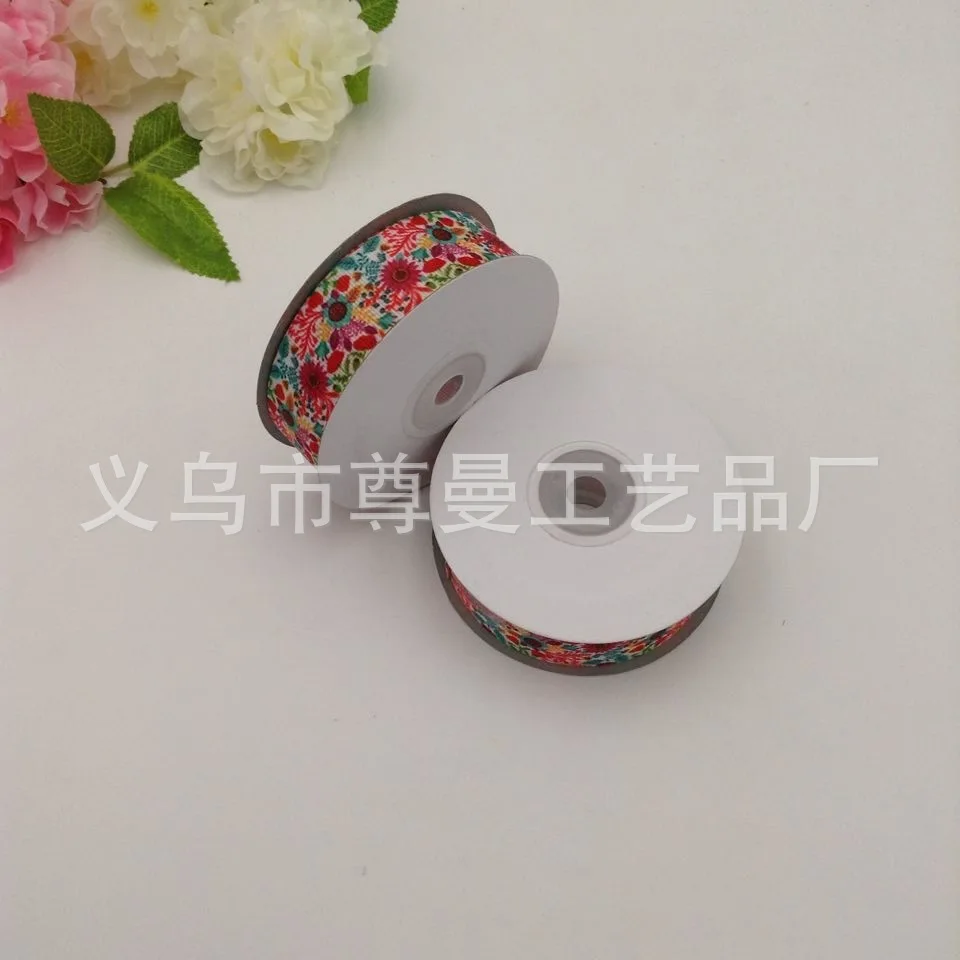 

Ribbon 2.5cm Wide Decorative Material Accessories Digital Printing Sublimation Sublimation Series Sunflower Thread Edge Ribbon