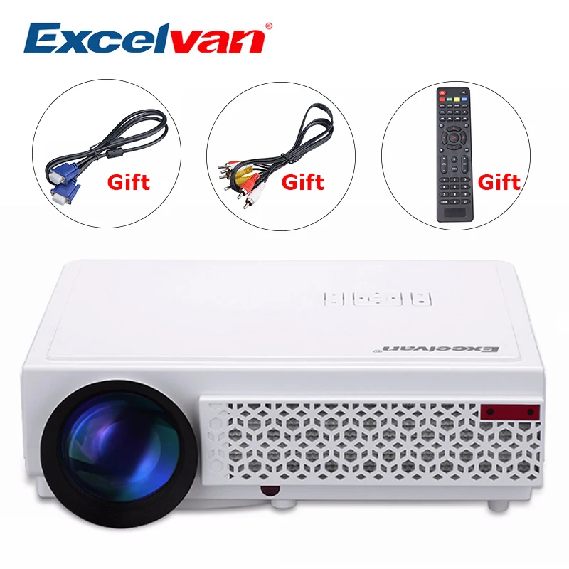 Excelvan LED96+ 3000Lumens Long life LED Full HD LED Home Cinema TV projector 3D LCD Multimedia Video Game Projectors PK GP90
