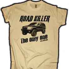 De los hombres de la moda camiseta envío gratis camino asesino Grand Cherokee Wj camiseta arena Vintage V8 Jeep crucero nos coche camión camiseta de verano