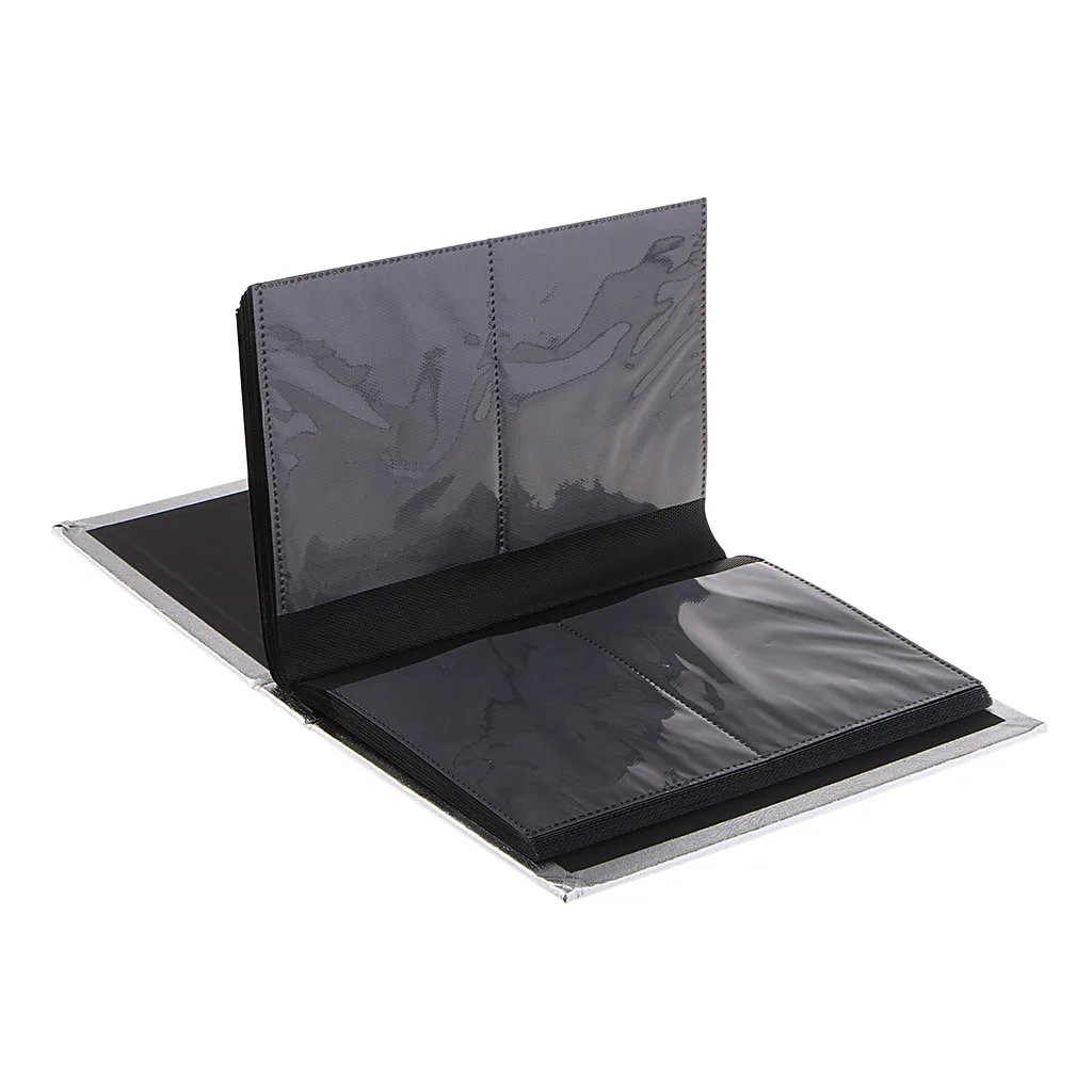 Transparent Page Photo Album -Sticker Holder –Scrapbook- Picture Display Book 30 Pages /120pcs Capacity –PU Leather Cover