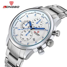 LONGBO Luxury Men Brand Full Steel Watches Top Quartz Male Super Luminesecnt Watch Sports Waterproof Business