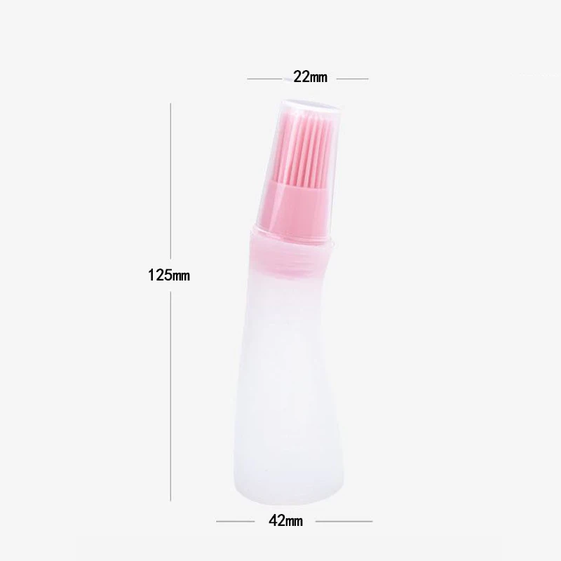 Oil Bottle Silicone Basting Brushes Barbecue Meat Baking Bread Oil Brushes Heat Resistance Barbecue Kitchen Cooking BBQ Tools