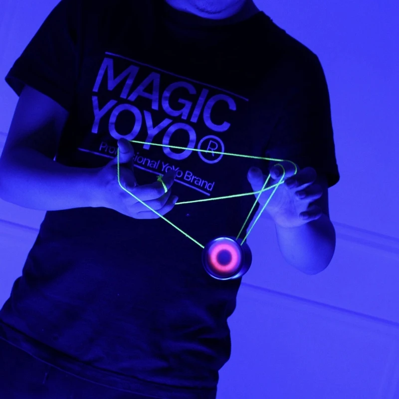 MAGIC yoyo Y02-Aurora yoyo Light Up, профессиональные нечувствительные yoyo, сплав yoyo с светодиод синего цвета мяч с боксерские перчатки 5x Rop