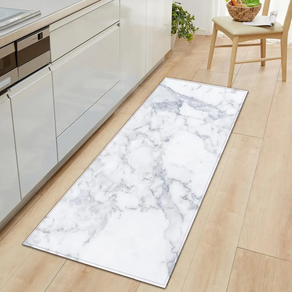

Marble Doormat Non-silp Kitchen Floor Mat Bath Mat Coffee Table Absorbent Rug Living Room Carpet Child Baby Mat