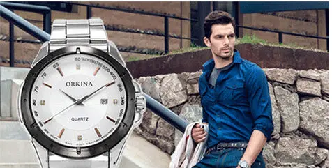 Человек Смотреть MG. ORKINA Кожаный Ремень Дата Display MIYOTA Движение Световой Булавки Relojes Hombre