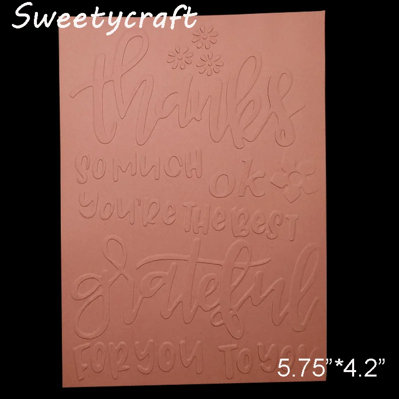 Thanks Embossing Folders