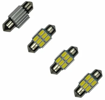 

10Pcs Branco Canbus Erro livre 300 Lumens 5730 6-SMD 31mm (1.25 ") 12V Festoon Dome Luz LED Bulbos DE3175 DE3021 DE3022 3175