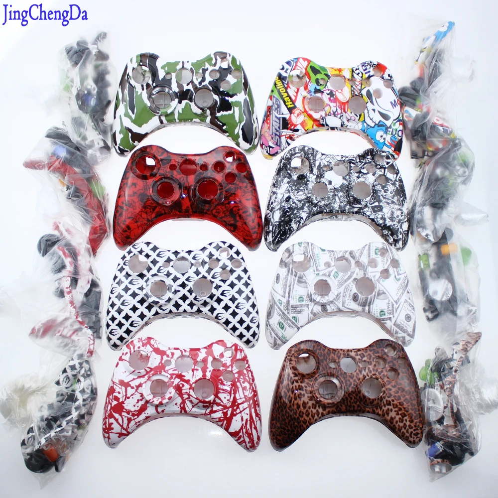 Camouflage Red White Ghosts Replacement Housing For Xbox 360 Controller  Shell - Accessories - AliExpress