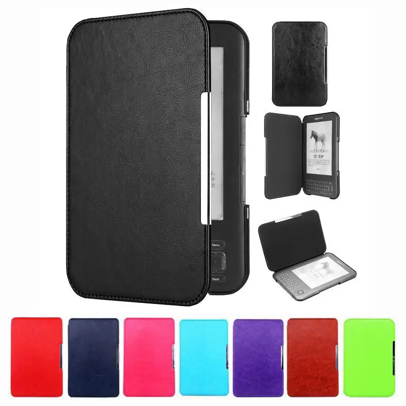 Ultra Slim Smart Leather Case Cover For Amazon Kindle 3 3rd
