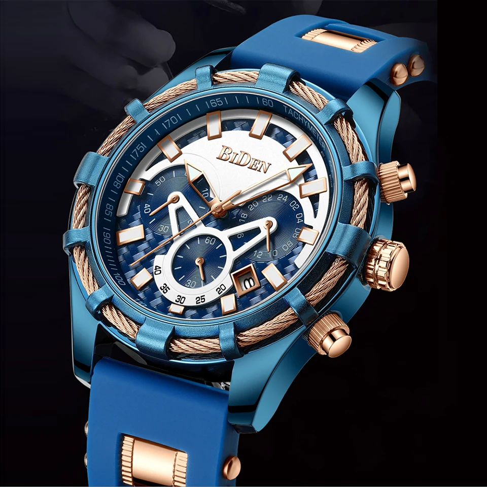 

Men Watch Men's Sports Wristwatches Male Luxury Full Stainless Steel Wrist Watches with Unique Hemp Rope Design Water Resistant