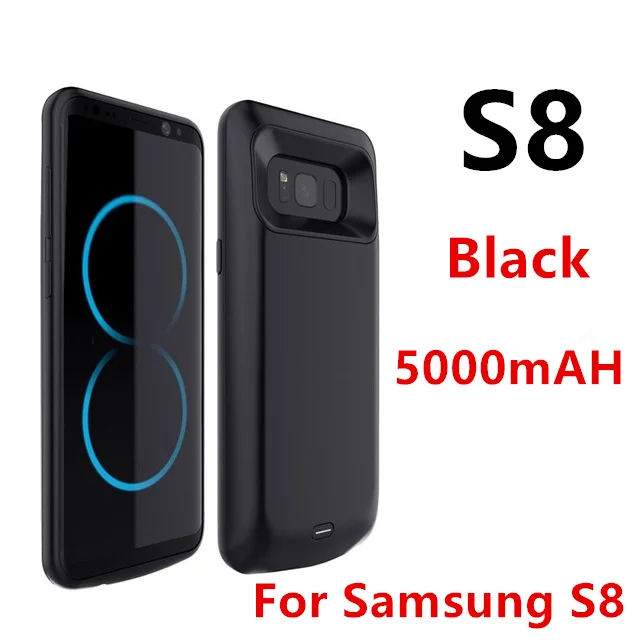 Gagaking 4700/5200 мАч Внешний аккумулятор чехол для samsung Galaxy S9/S9 Plus S8/S8 Plus ltra тонкий резервный банк питания зарядное устройство крышка - Цвет: 5000mAh for S8