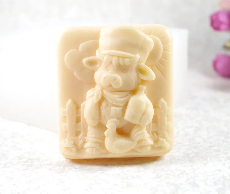 Pig Mold S480 Craft Art Silicone 3D Soap Mold Craft Molds DIY Handmade Candle Molds