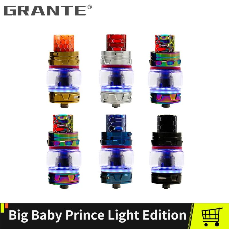 

Grante TFV8 Big Baby Prince Light Atomizer Vape Tank With V8 Baby M2 Coil For SMOK TFV8 Big Baby TFV12 Prince Atomizer Vaporizer