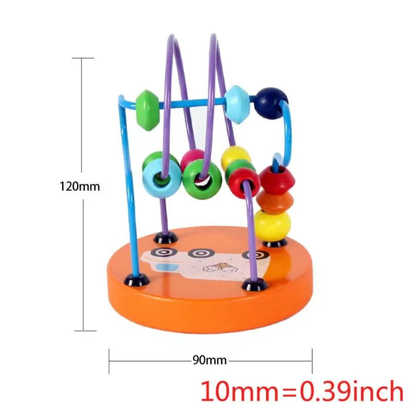 Детские развивающие игрушки деревянные бусины американские горки лабиринт игры яркие цвета дети рука глаза обучение подарок