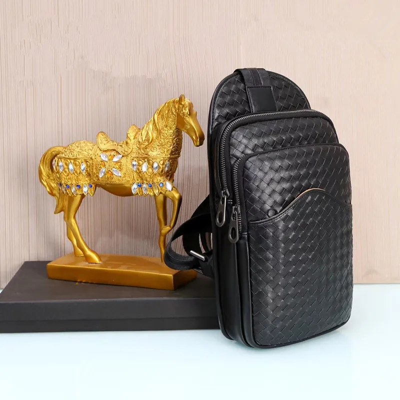 dos homens bolsa de ombro único peito envolto moda inclinado saco