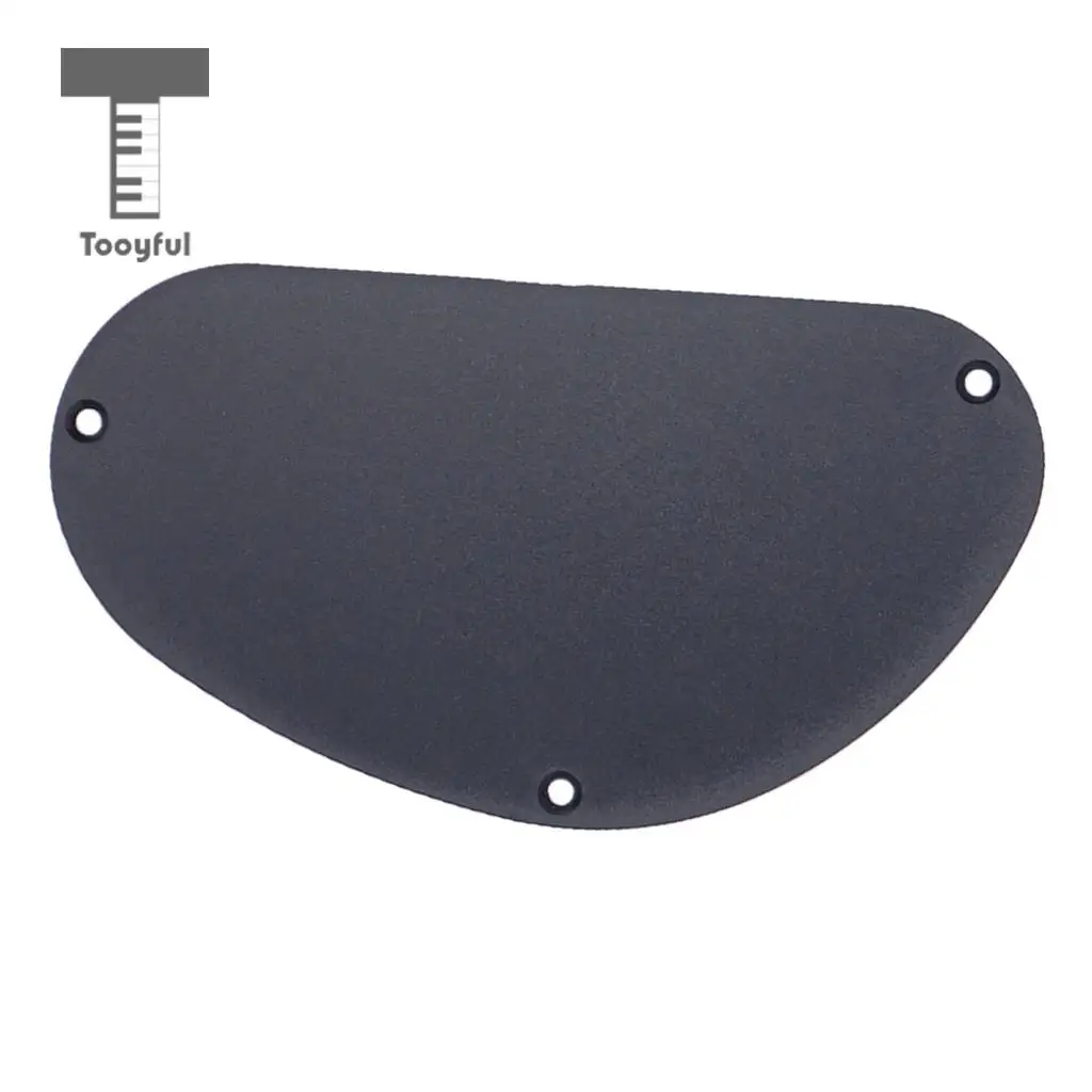 Tooyful Sand Grinding Guitar Pickguard Cavity Cover Back Plate for Guitar Bass Accessory Black 155mm
