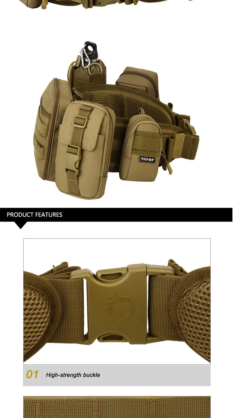 Molle system поясная Сумка EDC Molle equipment мужская сумка с Т-образным ремнем Мужская маленькая сумка держатель сумка тактическое снаряжение для улицы