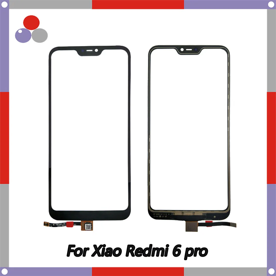 Для Xiaomi mi A2 Lite Сенсорный экран Сенсор Стекло Панель для спортивной камеры Xiao mi Red mi 6 Pro Сенсорный Экран Панель передних боковых Стекло заменить Запчасти