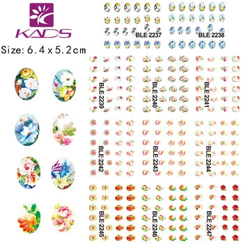 

55sheet BLE2237-2247 Water decal Nail Sticker Flower design nail sticker For nail accessories 11sheet/set