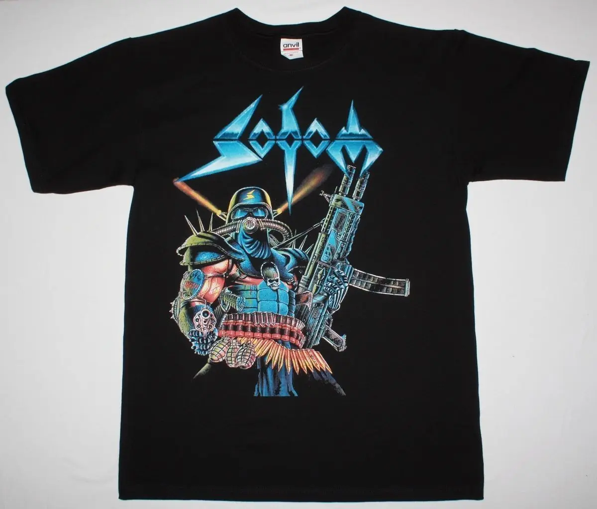 

SODOM TEN BLACK YEARS BLACK T SHIRT THRASH METAL KREATOR EXUMER DEATHROW Top Tee for Sale Natural Cotton T-Shirts Top Tee