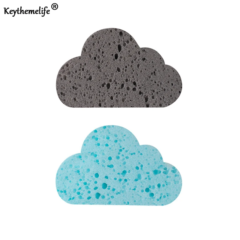 

4pcs Kitchen Dishwashing Sponge Clouds shape Magic rub Cloth Strong Detergency Cleaner Cleaning Tools B