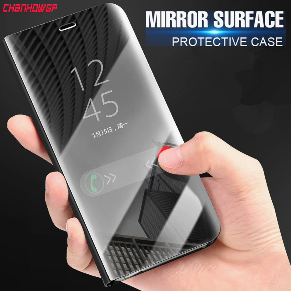 

Smart View Touch Leather Mirror Case For iPhone XS MAX XR X Stand Cover Flip Cases For iPhone x xr xs max 2018 Funda Coque Shell