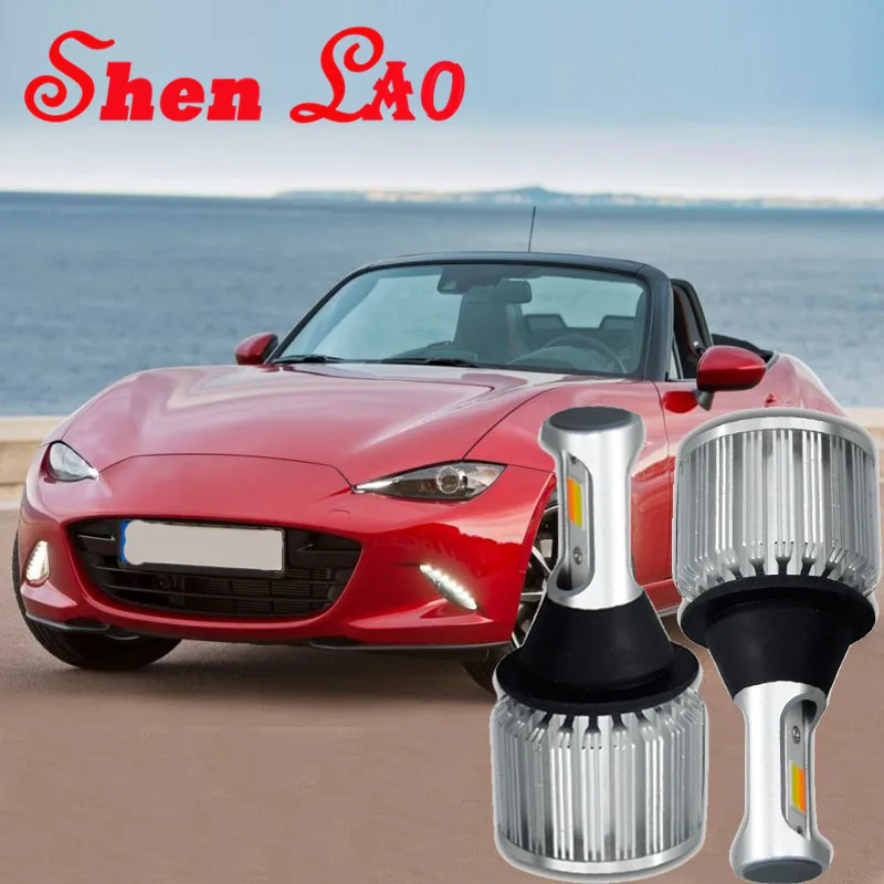 

ShenLao free shipping PY21W S25 BAU15S 1156 LED DRL Daytime Running Lights & Front Turn Signals lights