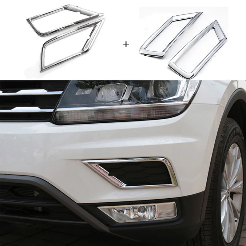 Наклейки NWIEV 3D для автомобиля VW Tiguan 2017 Volkswagen 2 Mk2 2018 противотуманные фары