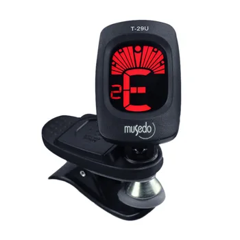 

Musedo T-29U Mini Clip-on Clip on LCD Display Ukulele Tuner Backlight 360 Degree Rotatable Clip Ukulele [Ukulele Dedicated]