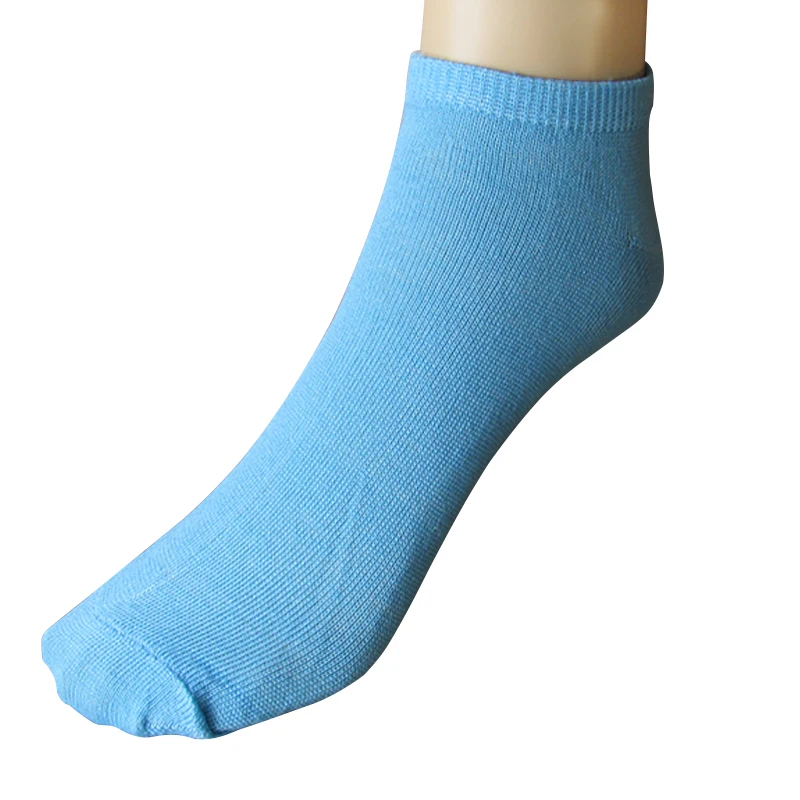 1 пара из Для женщин носки, обувь женская и для девочек, Короткие хлопковые носки Карамельный цвет ботильоны носки ЛОПАТОЧНЫЕ искусство носки для девочек - Цвет: blue