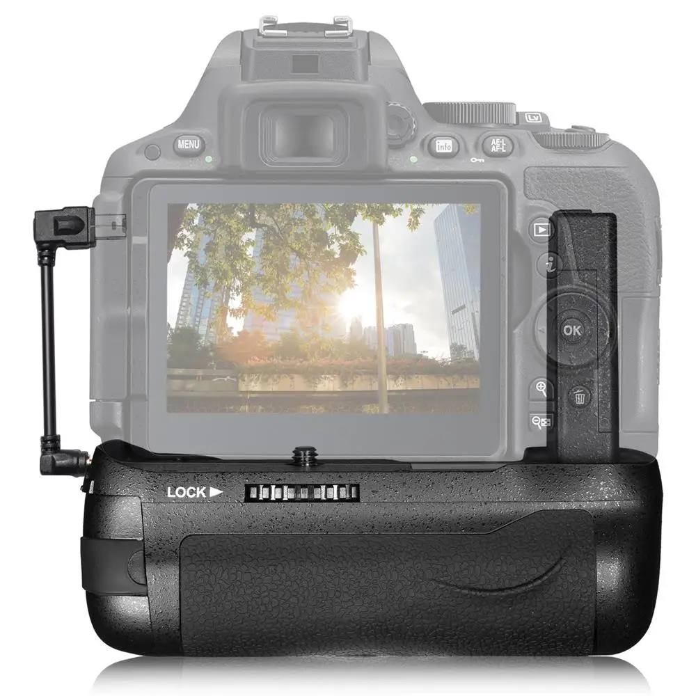 Вертикальный Батарейная ручка для Nikon D5600 D5500 DSLR Камера работать с EN EL14A