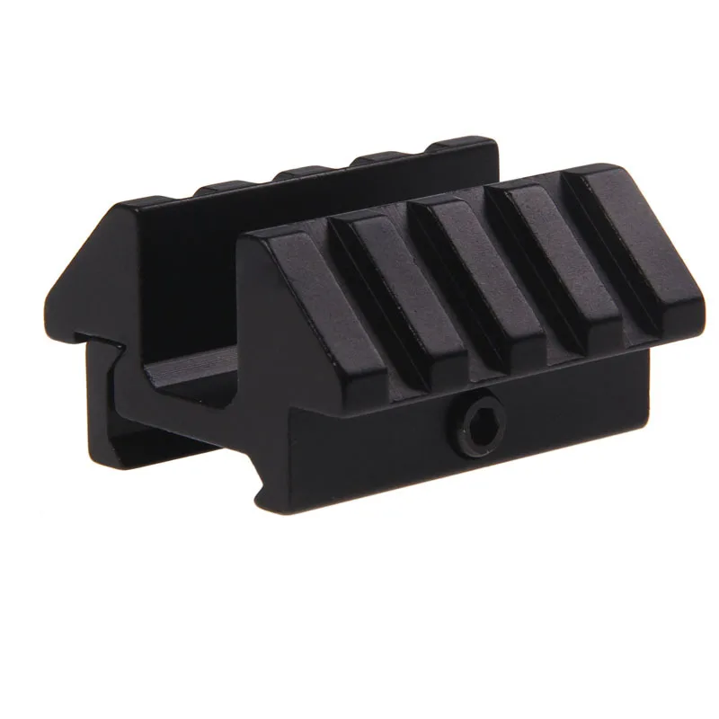 

Funpowerland free shipping Airsoft 45 Angle Degree Offset Dual Rail Mount For Weaver Picatinny Rail 20mm Free Shipping