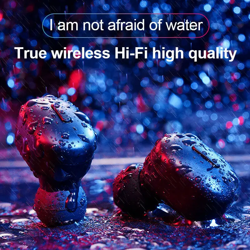 Mini T1 TWS V5.0 Bluetooth Earphone 3D True Wireless Stereo Earbuds With Mic Portable HiFi Deep Bass Sound Cordless Dual Headset