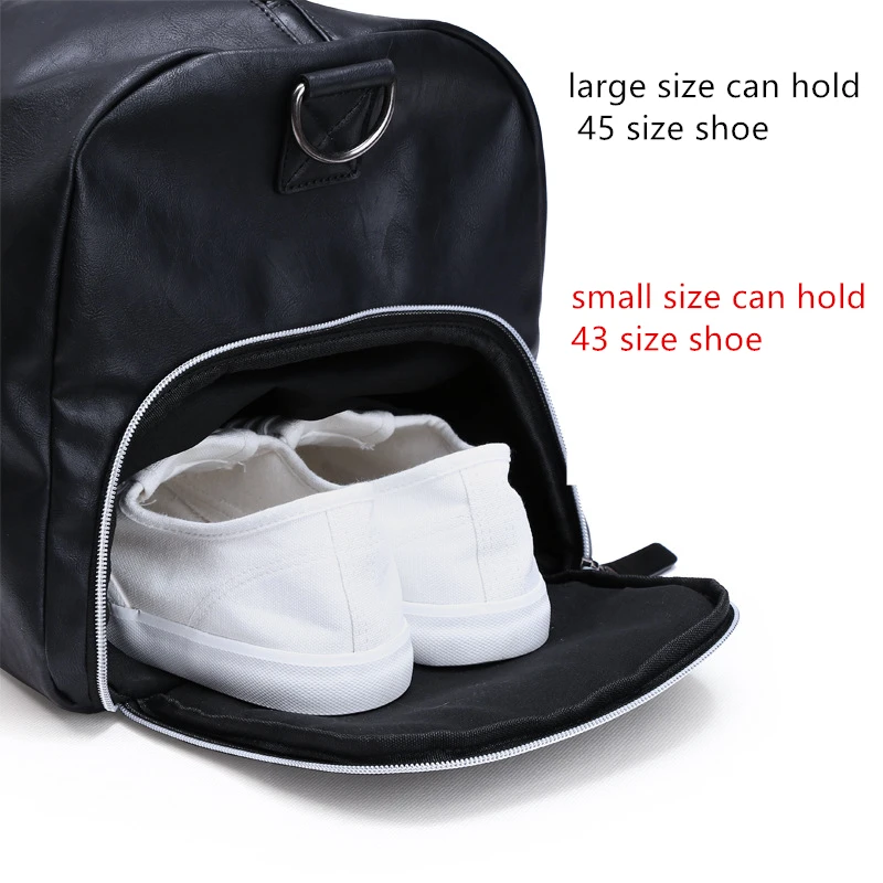 Черные роскошные мужские кожаные сумки для путешествий, спортивная сумка, большая деловая обувь, компаративная ручная сумка для багажа, сумка из искусственной кожи