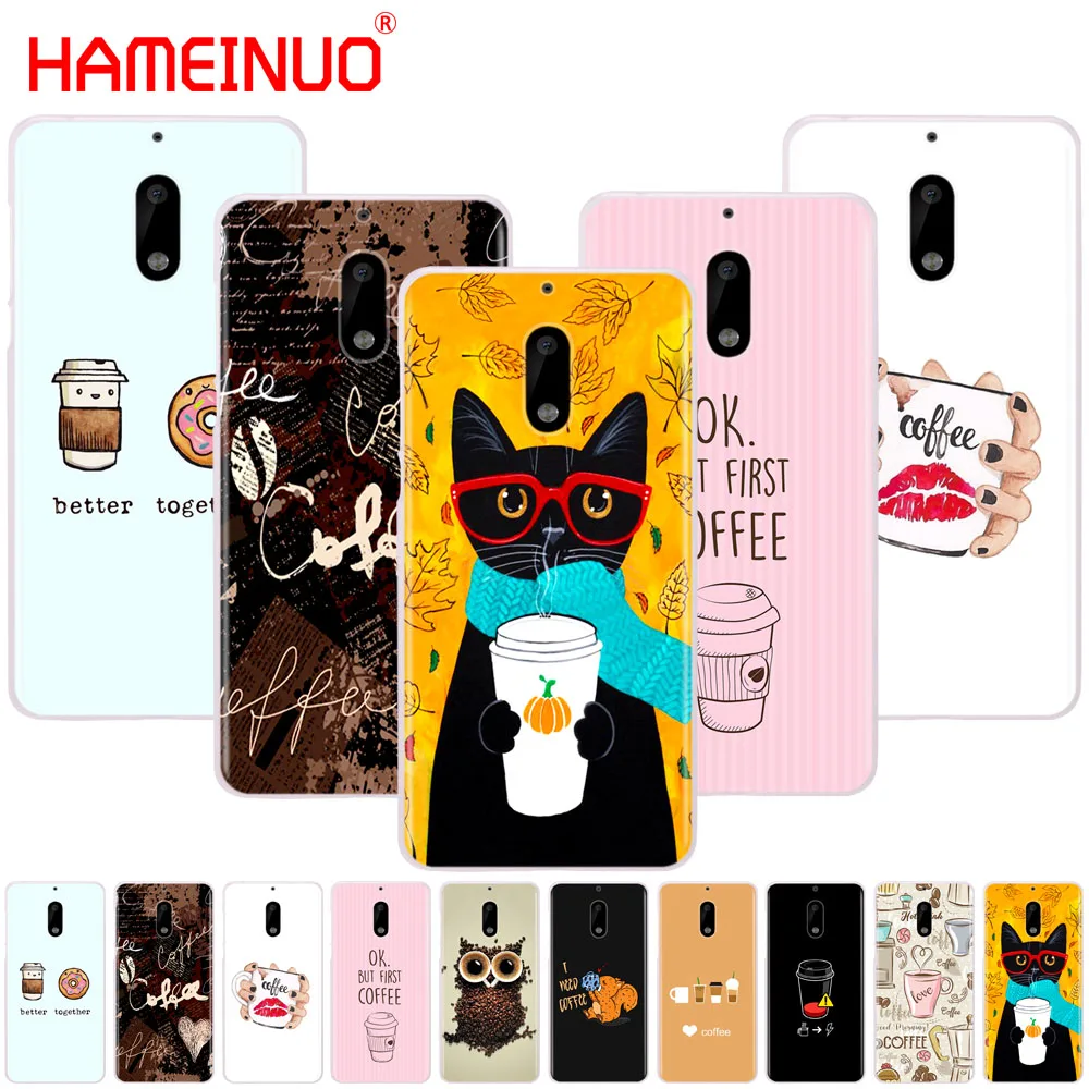 HAMEINUO чехол с кофейным рисунком для Nokia 9 8 7 6 5 3 Lumia 630 640 640XL 2018 | Мобильные телефоны и