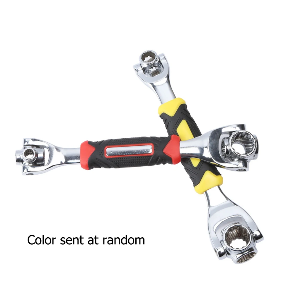 48 in1 Многофункциональный 360 градусов 6 точкой вращения торцевой гаечный ключ произвольное вращение ключ, дюймовый стандарт работает с сплайн болт ручные снасти