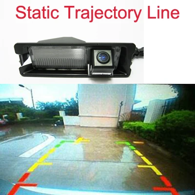 CCD HD камера ночного видения заднего вида для Nissan March Renault Logan Renault Sandero W парковочная камера - Название цвета: Static