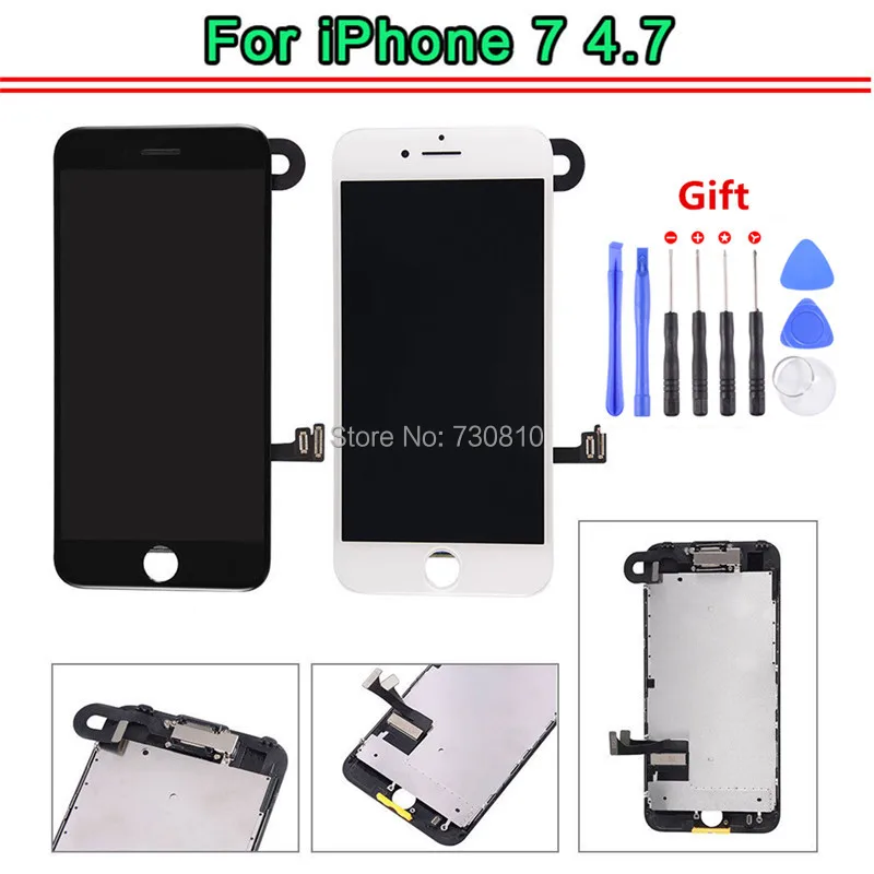 imágenes para Calidad AAA Para el iphone 7 Pantalla LCD Táctil Digitalizador Completo asamblea + Frame + Cámara Frontal + Herramientas de Prueba uno por uno imágenes para Calidad AAA Para el iphone 7 Pantalla LCD Táctil Digitalizador Completo asamblea + Frame + Cámara Frontal + Herramientas de Prueba uno por uno