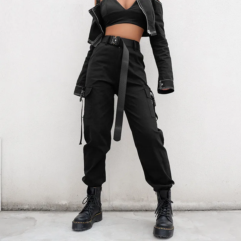 high waist cargo pants for women