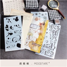 

Moodtape Craft Layering Stencils For Walls Painting Scrapbooking Stamp Album Decor Embossing coffee stains