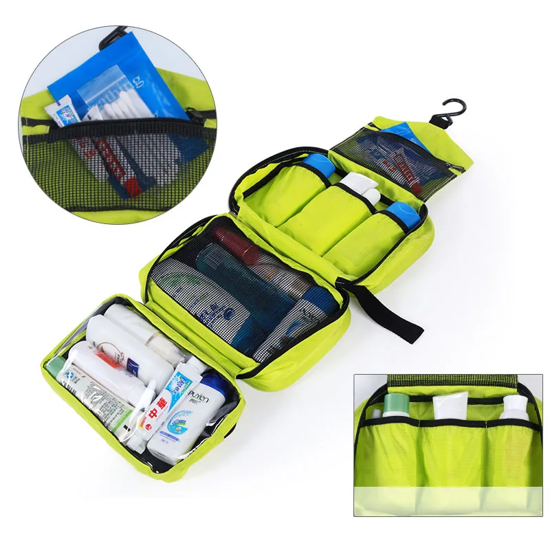 Günstig Neue Hanging Toiletry Tasche Travel Kultur Wash Organizer Kit für Männer Frauen Kosmetik Make Up Robust Hängen Haken Dusche Taschen