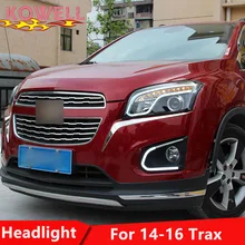 Kowell стайлинга автомобилей LED фара для Chevrolet Trax фары 2013- Новинка Trax светодиодные фары LED DRL H7 HID биксеноновая объектив